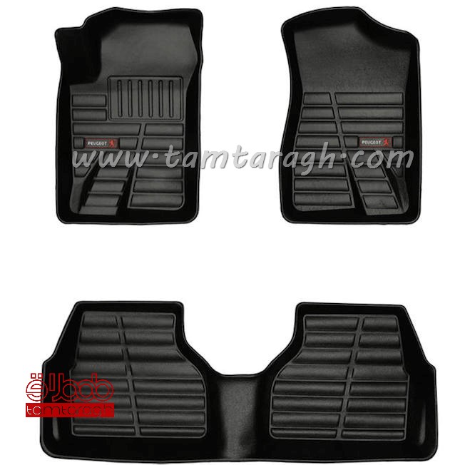  کفپوش سه بعدی چرمی پژو 405 برند گیلان