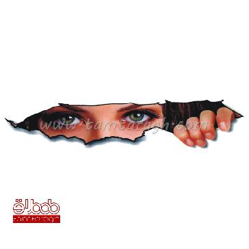 استیکر (برچسب) خودرو طرح چشم زن 3 استیکر (برچسب) خودرو طرح چشم زن 3