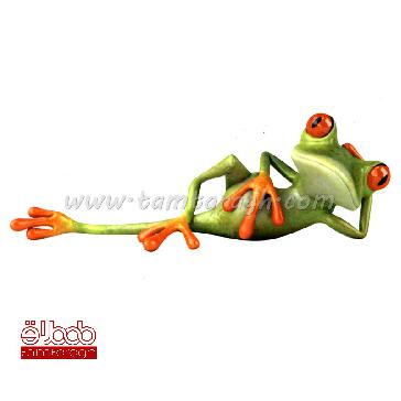 استیکر (برچسب) خودرو قورباغه خوابیده استیکر (برچسب) خودرو قورباغه خوابیده