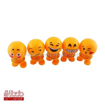 ایموجی فنری داشبورد خودرو سایز بزرگ رنگ نارنجی (عر