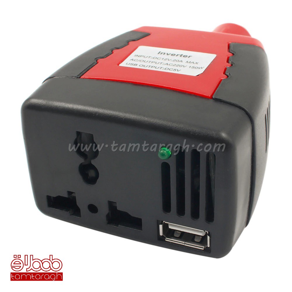 اینورتر 12 به 220 ولت فندکی 75 وات
