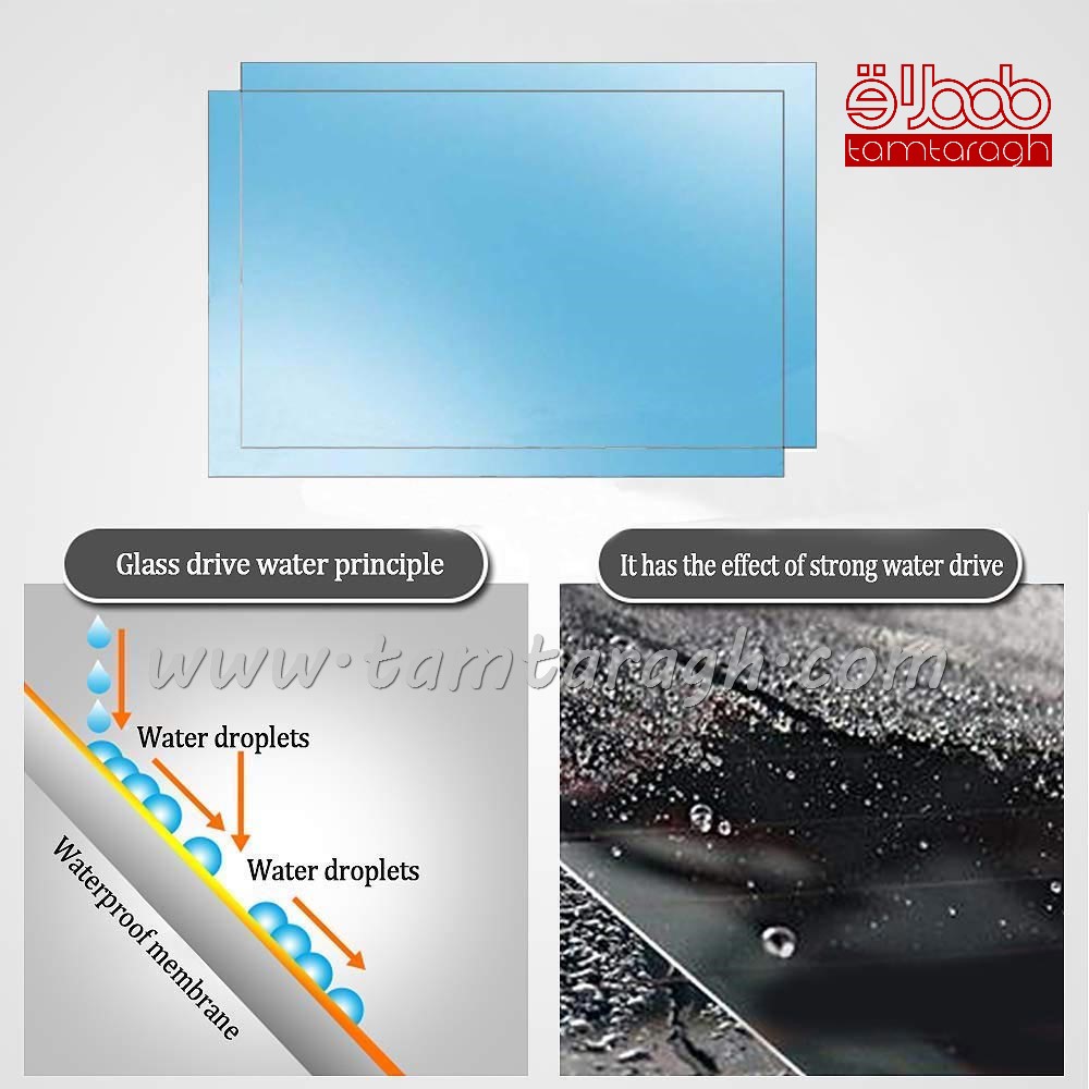 برچسب ضد آب و ضد بخار شیشه سایز بزرگ