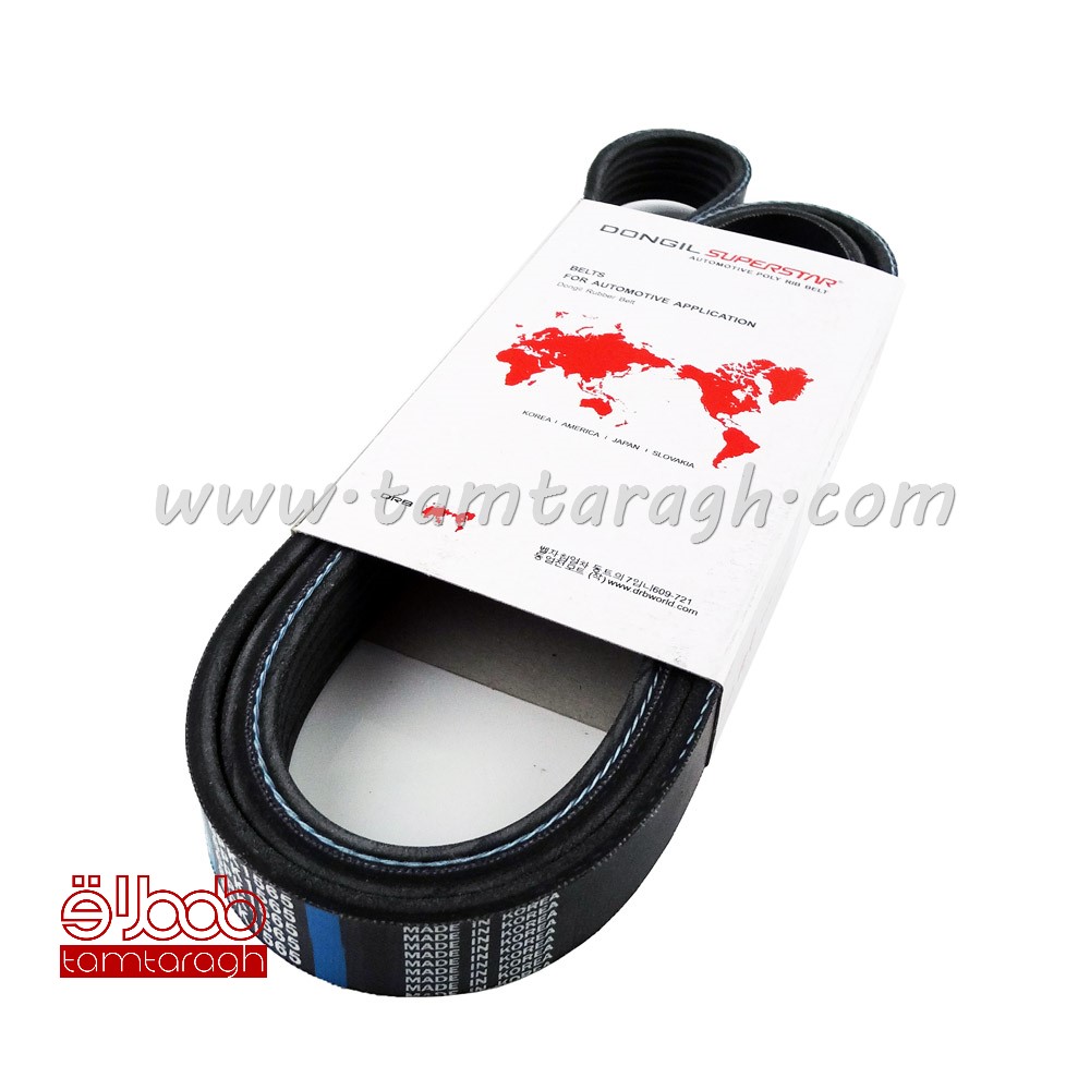 تسمه دینام و کولر و هیدرولیک پژو 206 تیپ 2 و 3 برند دانگیل (اصل)