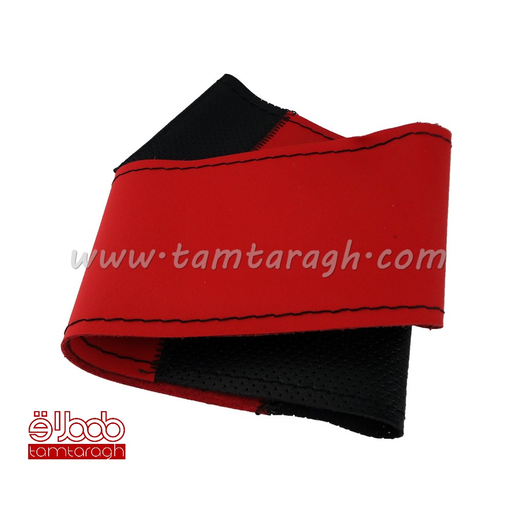 دور فرمان دوختی چرم مصنوعی ساده-سوزنی SP CAR