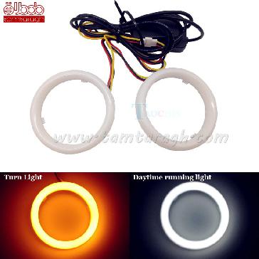 دی لایت حلقه ای دو رنگ (راهنما دار) داخل کاسه چراغ سایزهای 80-90-100-110-120 (Angel Eye)  دی لایت حلقه ای دو رنگ (راهنما دار) داخل کاسه چراغ