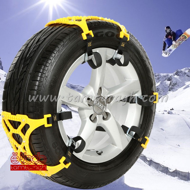 زنجیر چرخ پلیمری (ژله‌ای) تسمه‌ای پهن (شش عددی)