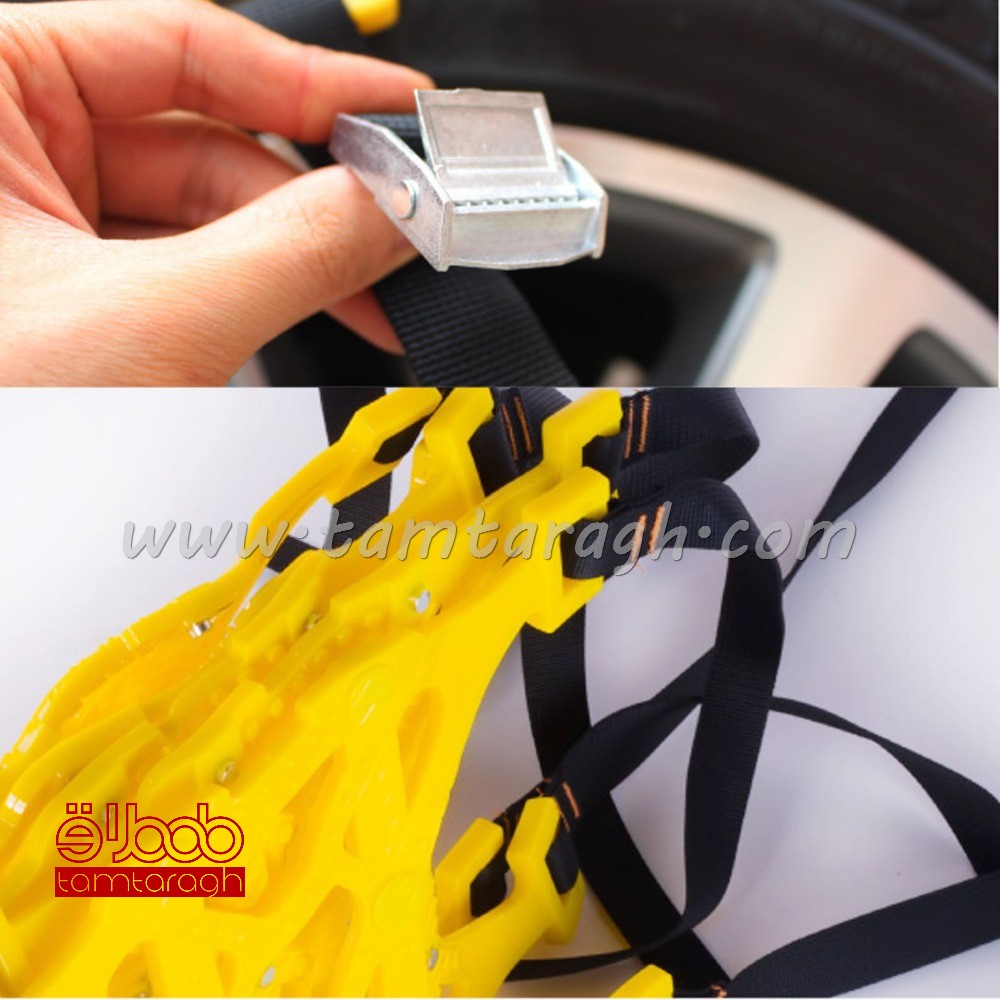 زنجیر چرخ پلیمری (ژله‌ای) تسمه‌ای پهن (شش عددی)