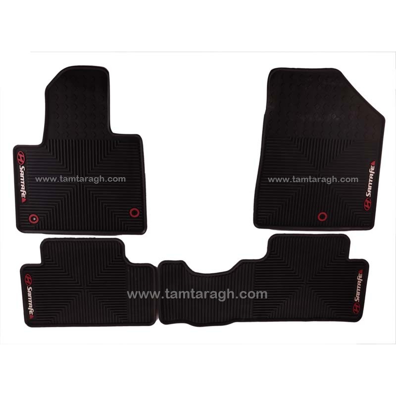 زیرپایی لاستیکی فابریک هیوندای سانتافه - HYUNDAI Santafe چهار تکه