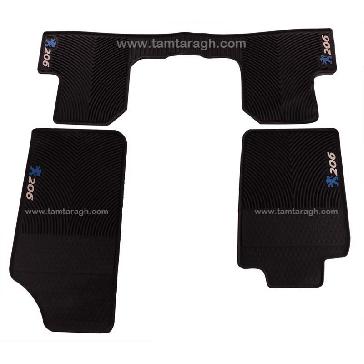 زیرپایی لاستیکی فابریک پژو 206 هاچ بک و صندوق‌دار