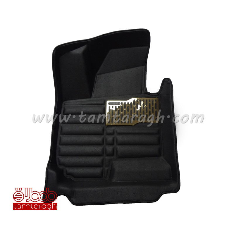 زیرپایی (کفپوش) سه بعدی چرمی فابریکی - چرم ساده