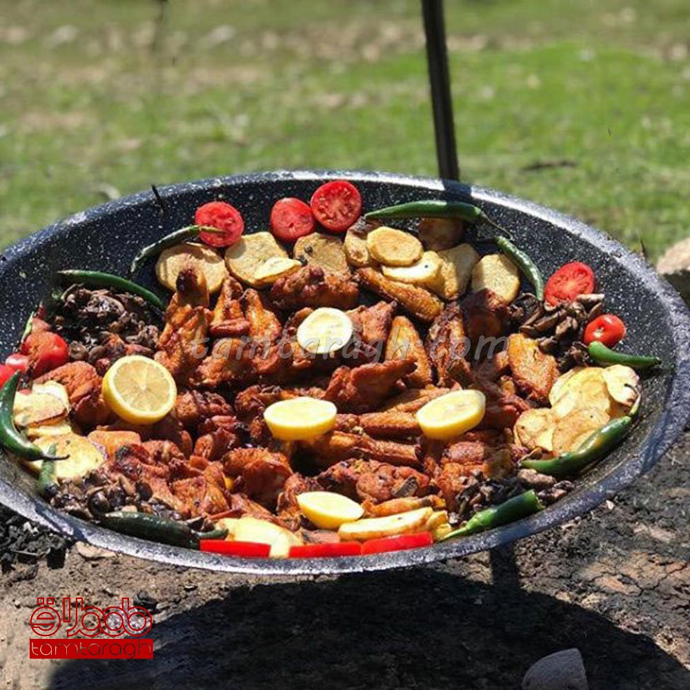 ساج سفری روکش گرانیتی همراه با دسته