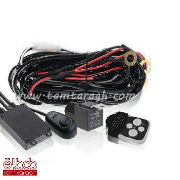 سیم کشی کامل لایت بار(به همراه کلید ثابت، رله و ری