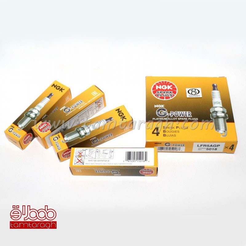 شمع NGK سوزنی انژکتوری پایه بلند LFR5A-GP کد 5018