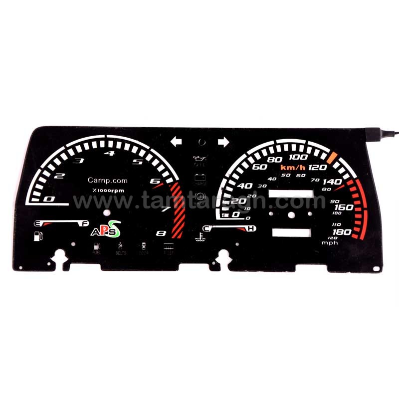 صفحه کیلومتر اسپرت پراید کاربراتوری (رنگ یخی)