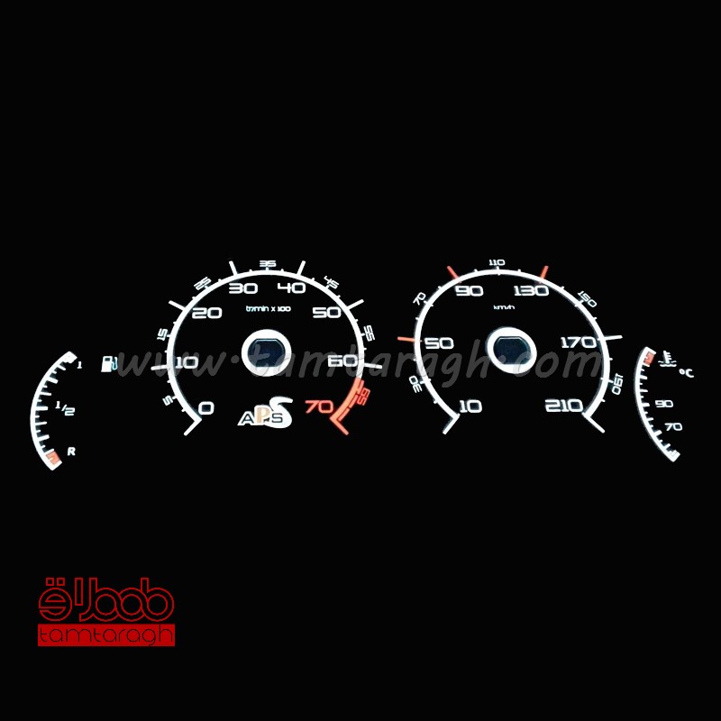 صفحه کیلومتر اسپرت پژو 206 هاچ بک و صندوق‌دار