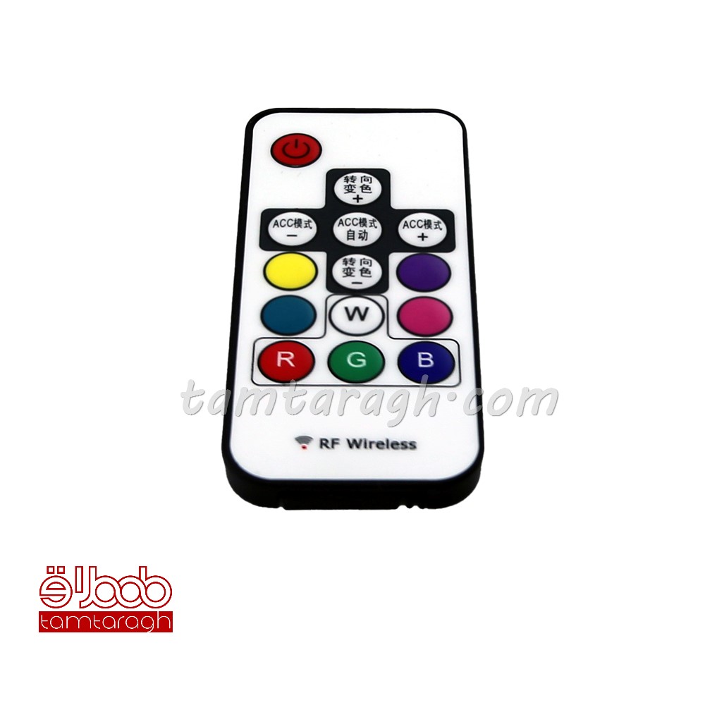 دی لایت فلکسیبل هفت رنگ-RGB متحرک (رانینگ) ریموت دار روی کاسه چراغ سایز 45 سانتیمتر