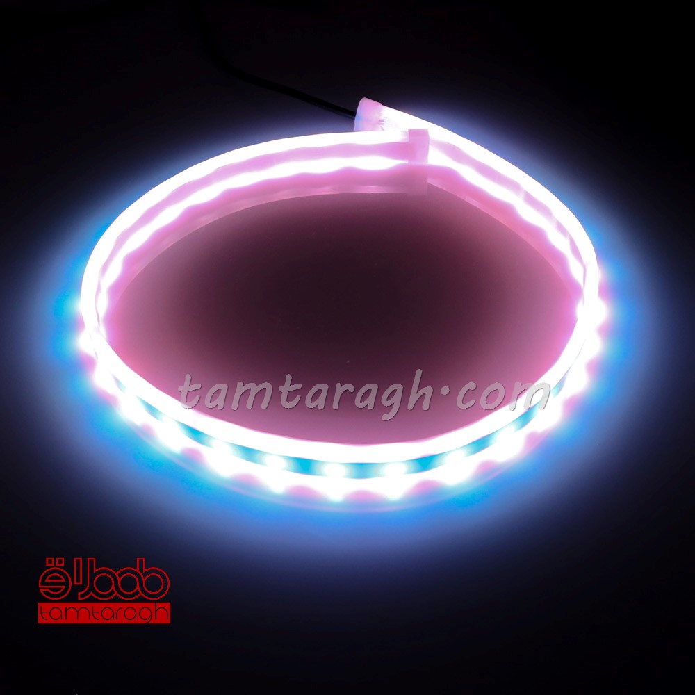 دی لایت فلکسیبل هفت رنگ-RGB متحرک (رانینگ) ریموت دار روی کاسه چراغ سایز 45 سانتیمتر