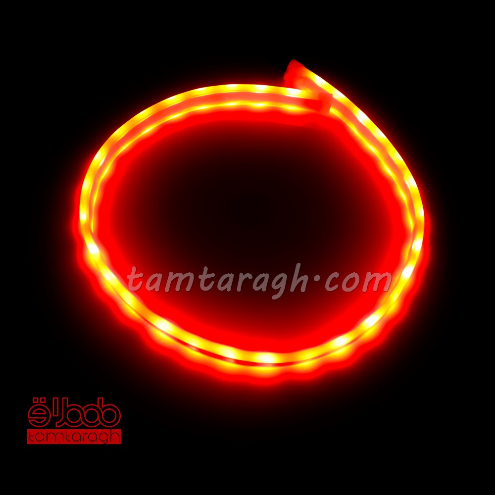 دی لایت فلکسیبل هفت رنگ-RGB متحرک (رانینگ) ریموت دار روی کاسه چراغ سایز 45 سانتیمتر