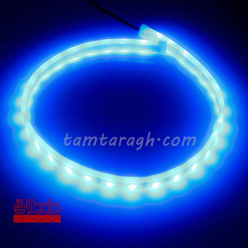 دی لایت فلکسیبل هفت رنگ-RGB متحرک (رانینگ) ریموت دار روی کاسه چراغ سایز 45 سانتیمتر