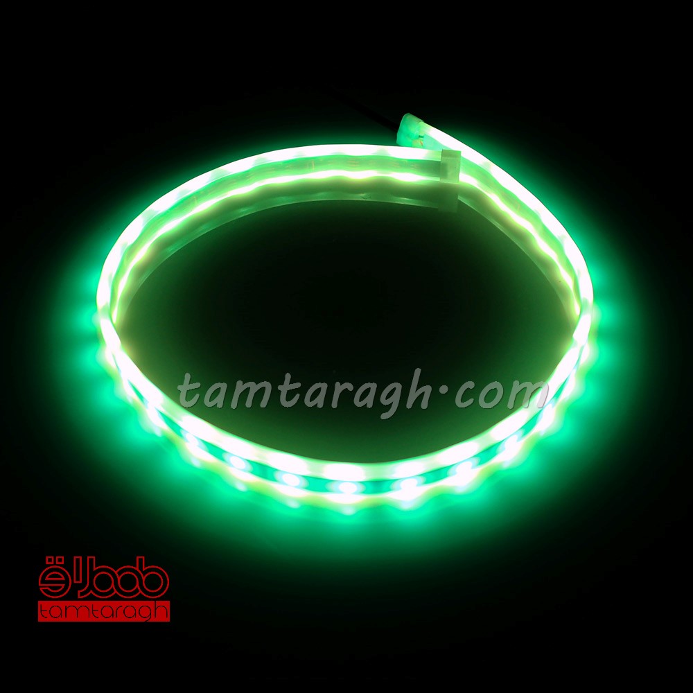 دی لایت فلکسیبل هفت رنگ-RGB متحرک (رانینگ) ریموت دار روی کاسه چراغ سایز 45 سانتیمتر