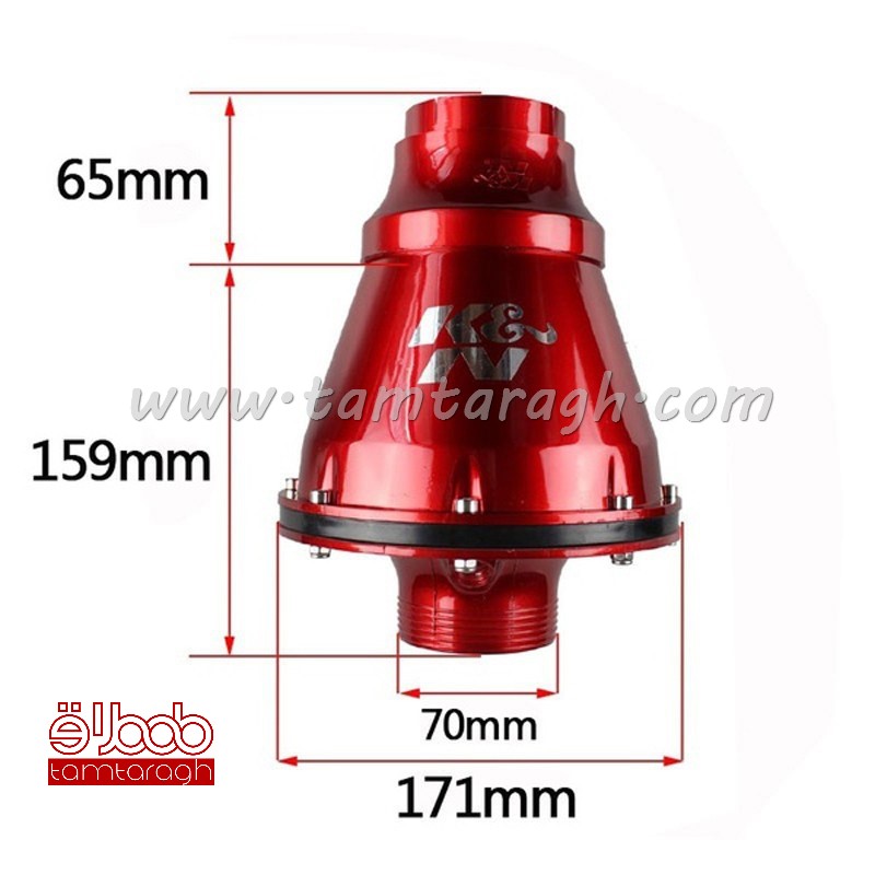 فیلتر هوای اسپرت یونیورسال K&N (طرح آپولو)