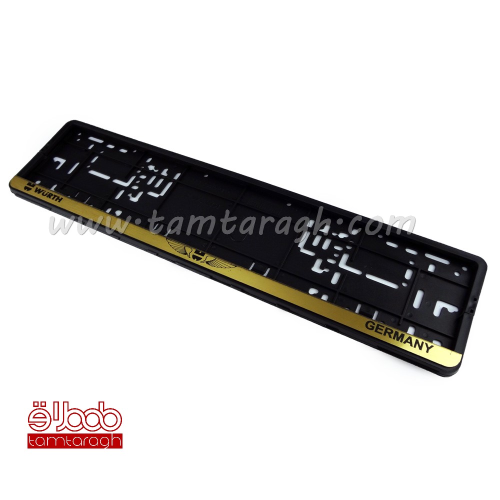 قاب پلاک (زیر نمره) ورث WURTH - طلایی و نقره‌ای