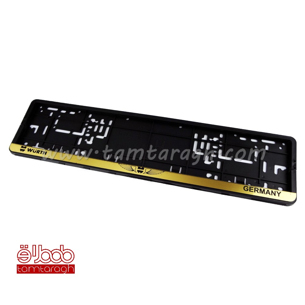 قاب پلاک (زیر نمره) ورث WURTH - طلایی و نقره‌ای