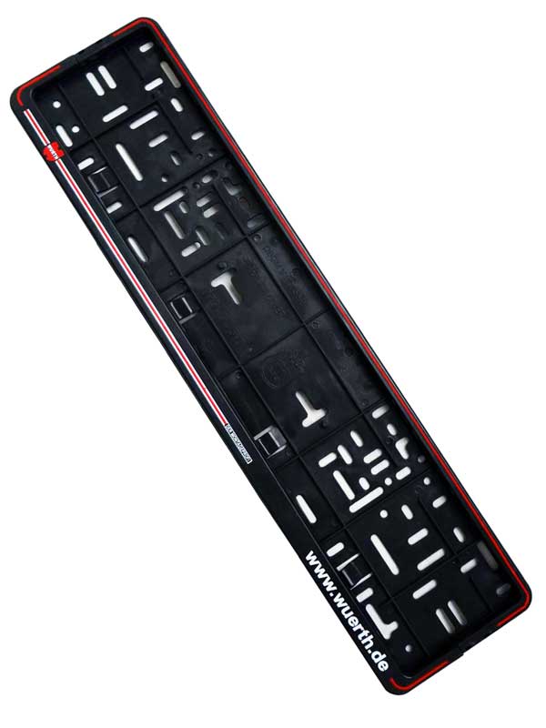 قاب پلاک (زیر نمره) ورث WURTH - سفید و قرمز