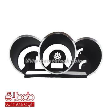 قاب کیلومتر تیبا و ساینا طرح ساده کروم