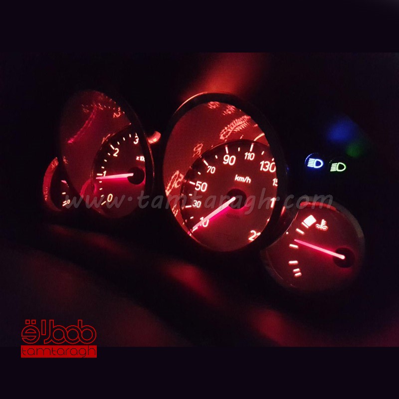 قاب کیلومتر پژو 206 طرح فیبر کربن کروم