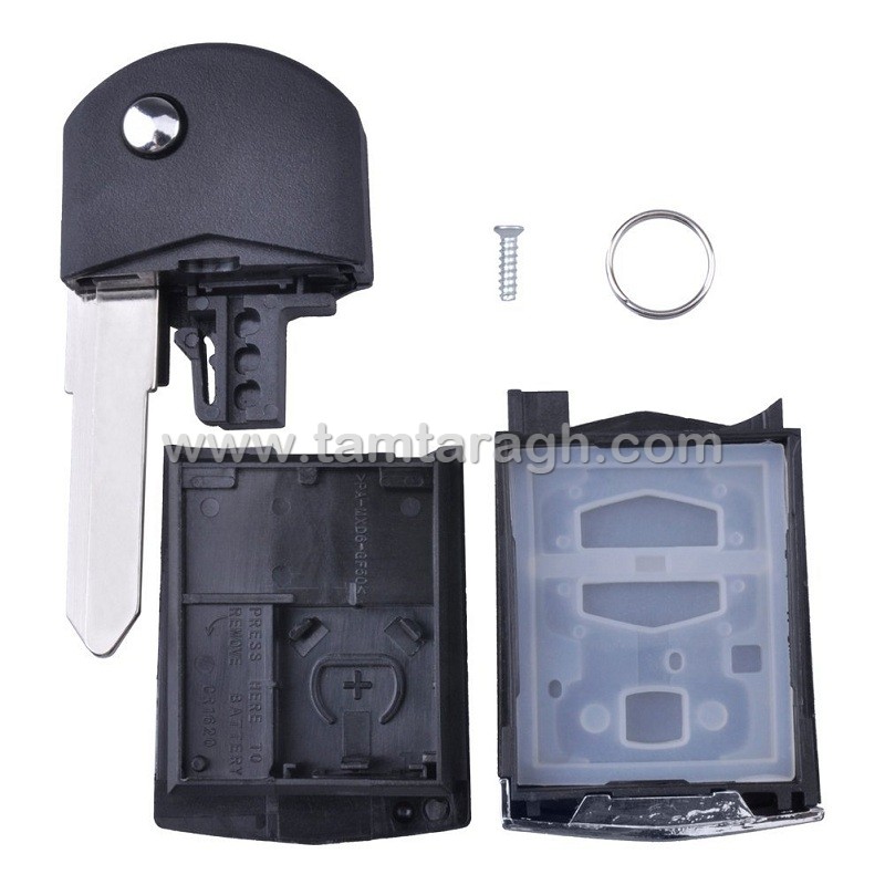 قاب ریموت مزدا3 و مزدا6 دو دکمه تاشو