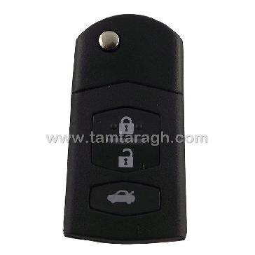 قاب ریموت مزدا3 و مزدا6 سه دکمه تاشو