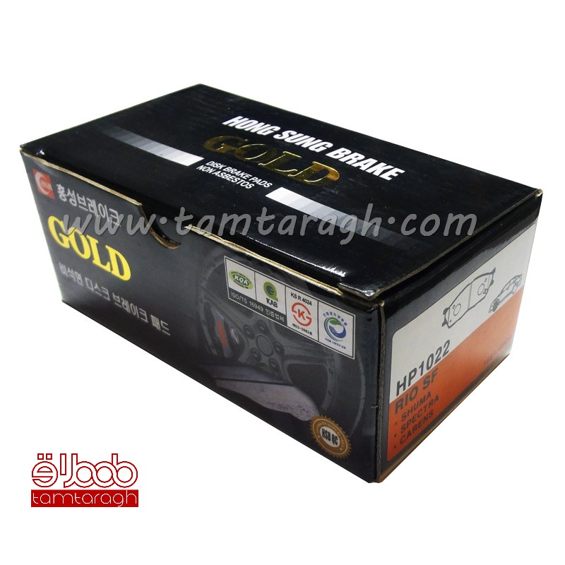 لنت ترمز جلو تیبا ساینا کوییک ریو LS برند گلد GOLD اصل کره