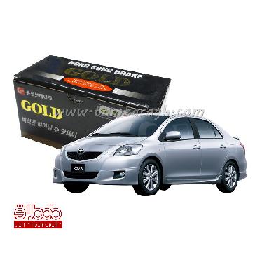 لنت ترمز جلو سرامیکی تویوتا یاریس 2008 برند گلد GOLD اصل کره  لنت ترمز جلو سرامیکی تویوتا یاریس 2008 برند گلد GO