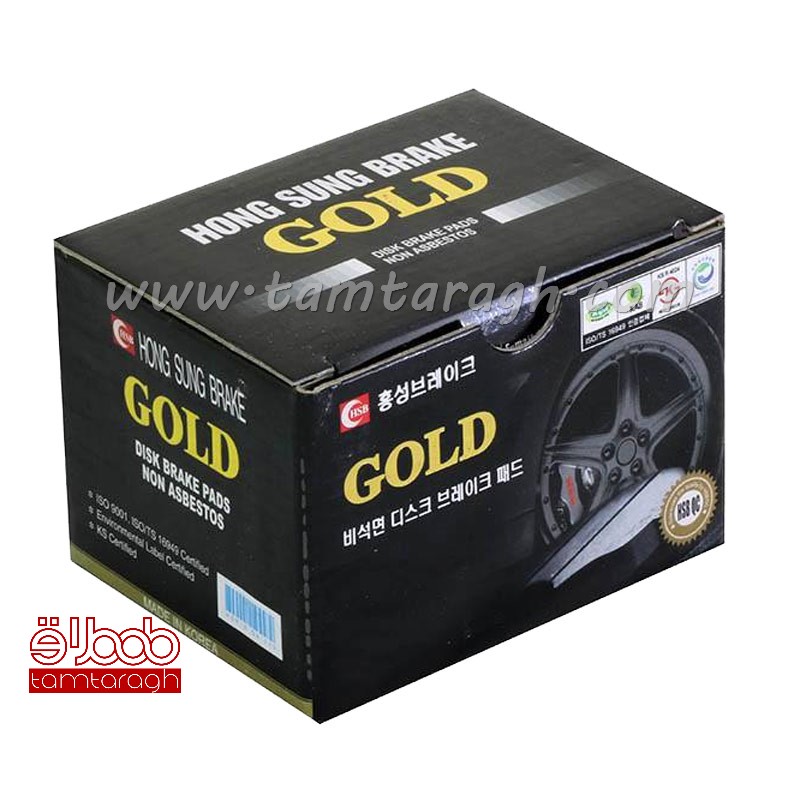 لنت ترمز جلو پراید گلد GOLD اصل کره