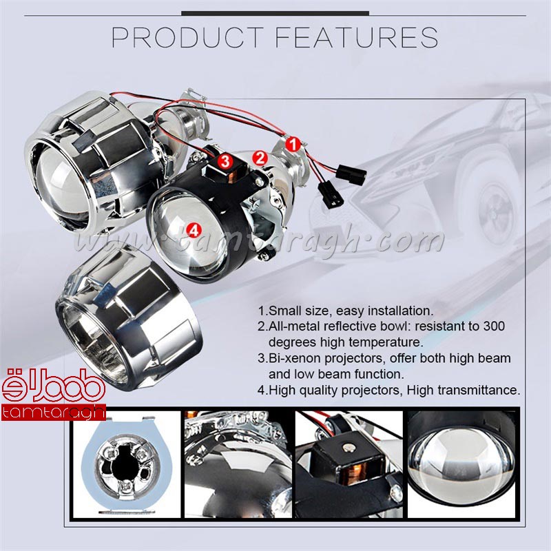 لنز اسپرت ساده بدون نئون 2/5 اینچ