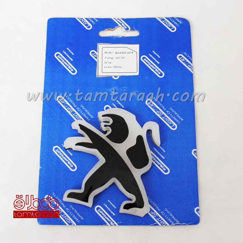 لوگو لایت (آرم نورانی) عقب 206 طرح جدید