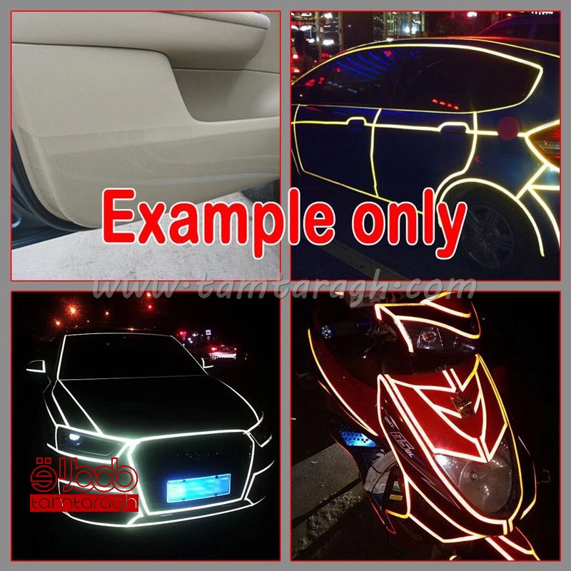 نوار رنگی رفلکتیو خط کشی بدنه خودرو (بازتابنده نور)