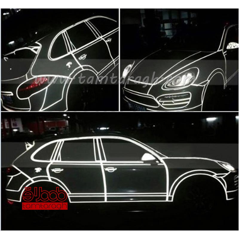 نوار رنگی رفلکتیو خط کشی بدنه خودرو (بازتابنده نور)