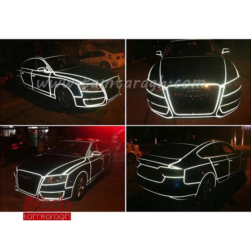 نوار رنگی رفلکتیو خط کشی بدنه خودرو (بازتابنده نور)