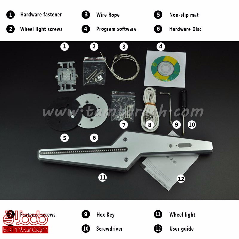 ویل لایت WHEEL LIGHT ( کیت نورپردازی تصویری داخل رینگ)