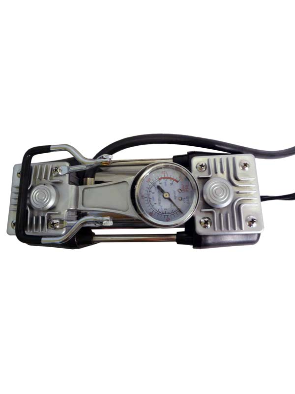 پمپ باد برقی دو پیستونه فلزی با لوازم پنچری