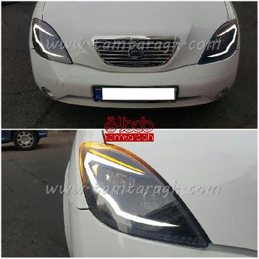 چراغ اسپرت جلو (بلوری) تیبا نئون پهن کادنزا