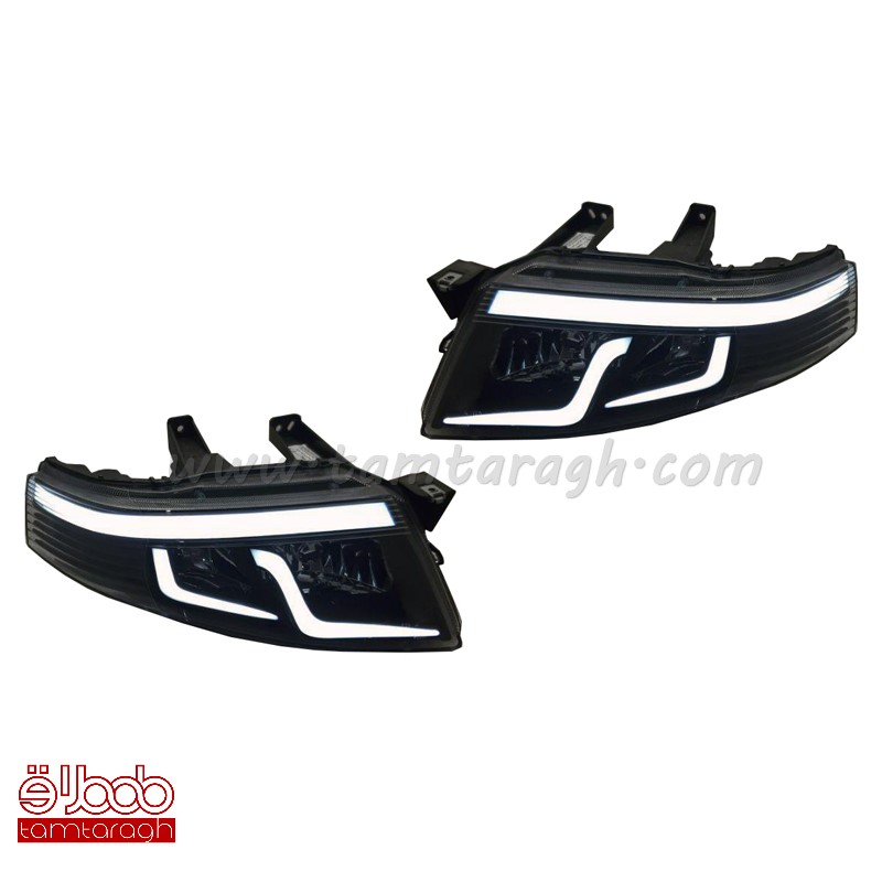 چراغ اسپرت جلو (بلوری) سمند سورن طرح آبشاری (آماده سازی و ارسال 2 تا 5 روز کاری)