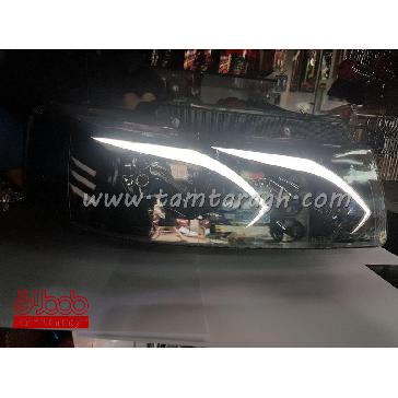 چراغ اسپرت جلو (بلوری) سمند طرح بنزی