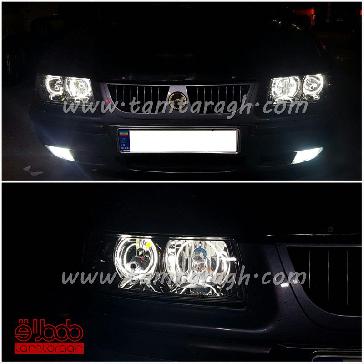 چراغ اسپرت جلو (بلوری) سمند نئون گازی