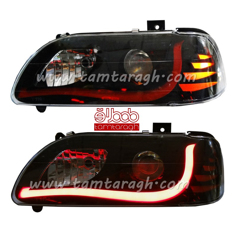 چراغ اسپرت جلو (بلوری) پراید طرح 1 پلکسی لنزدار (آماده سازی و ارسال 2 تا 5 روز کاری)