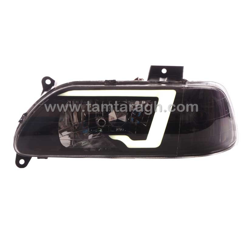 چراغ اسپرت جلو (بلوری) پراید نئون فیبری طرح G (آماده سازی و ارسال 2 تا 5 روز کاری)