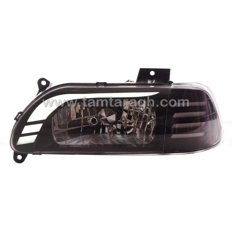 چراغ اسپرت جلو (بلوری) پراید نئون فیبری طرح LF (آماده سازی و ارسال 2 تا 5 روز کاری)