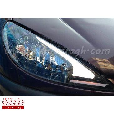 چراغ اسپرت جلو (بلوری) پژو 206 طرح برمودا